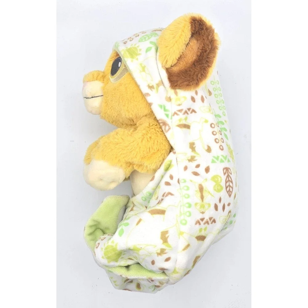 Disney Parks The Lion King Baby Simba RARE Plush Blanket Swaddle Soft toy